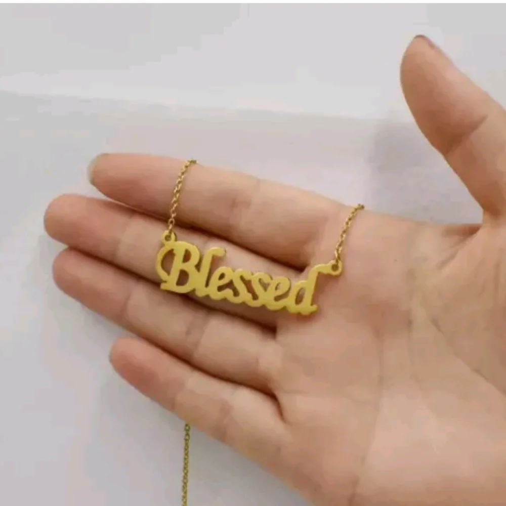 LAST ONE!✝️Blessed Inspirational Necklace - Picture 2 of 3